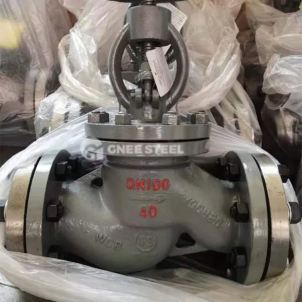 Yopishtirilgan kapnet globe klapan