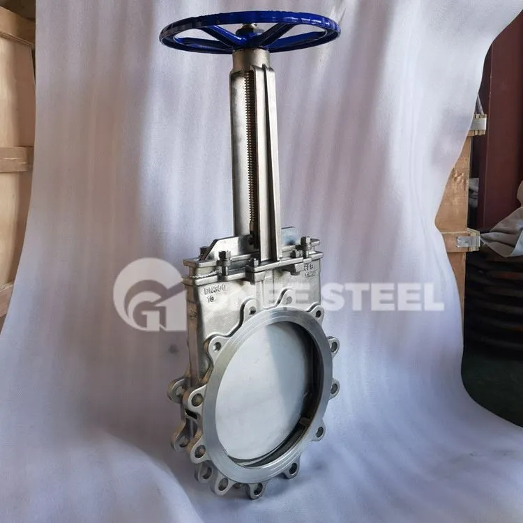 Karbonli po'latdan yasalgan pichoqli eshik valfi