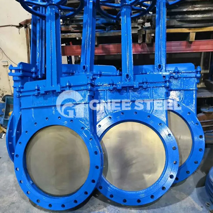 Quyma temir pichoqli eshik valfi