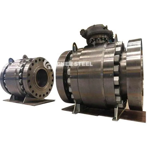 Quyma po'lat trunion o'rnatilgan to'p klapan