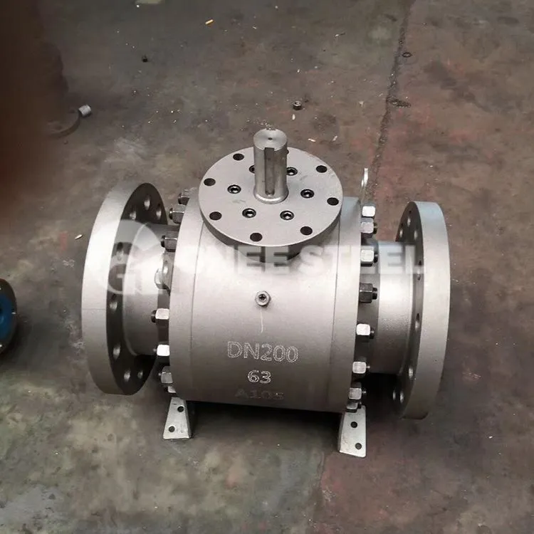 Kriogenli yuqori kirish trunnion o'rnatilgan sharli vana