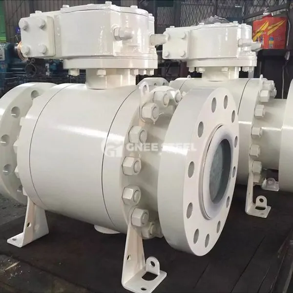 Metalldan o'tirgan trunonion klapan