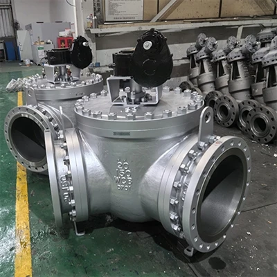 API 6D 3 tomonlama sharli klapan, A216 WCB, 20 IN, CL150, Ummonga 120 darajali kema