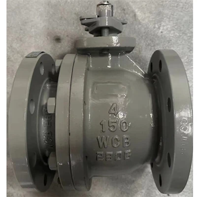 ASTM A216 WCB Split sharli klapan, 2PC, API 6D, 4 dyuym, 150 LB Kiprga jo'natiladi