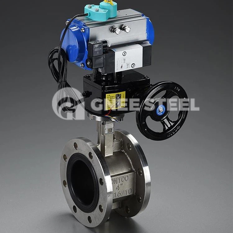 Pnevmatik boshqaruv kapalak valfi