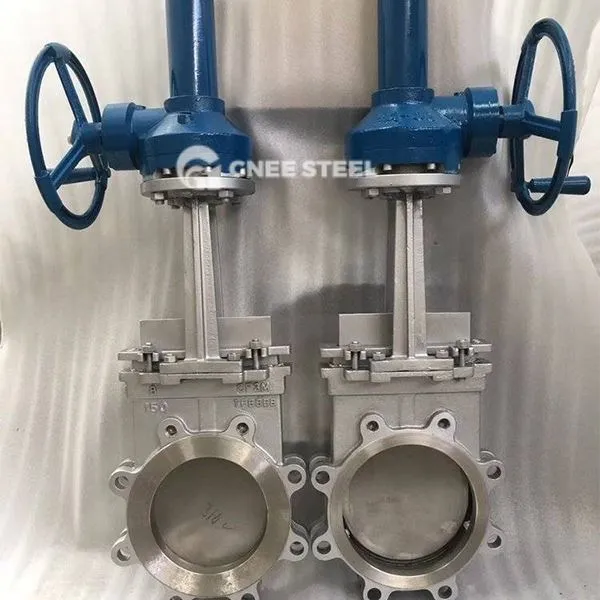 Tuyg'uli o'tirgan pichoq darvoza valfi