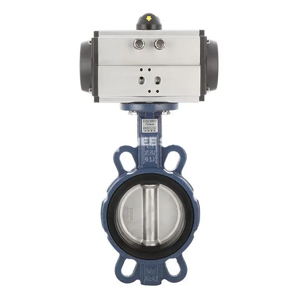 Pnevmatik aktuator bilan qilingan valli kapalak