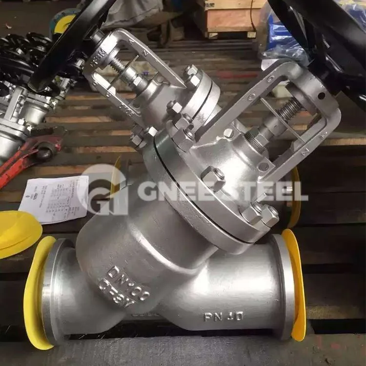 Y-naqshli globus klapanlari